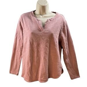 Duluth Trading Co Top Womens 1X Minimalist Relaxed‎ Fit Basic Normcore